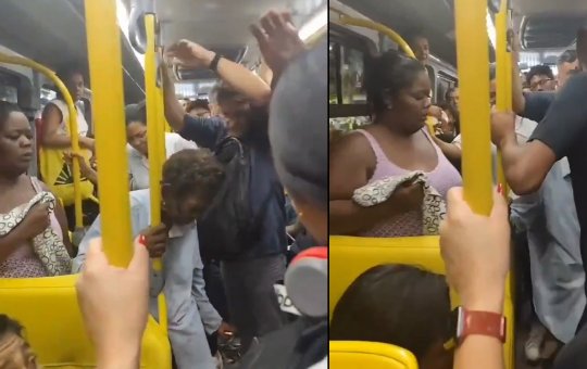 Idosa defeca dentro de ônibus e joga fezes em passageiros