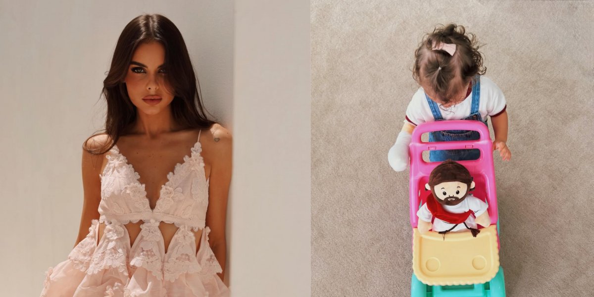 Amanda Kimberly posta foto da filha após acidente doméstico