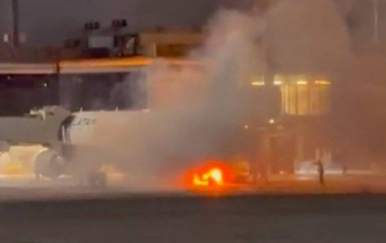 Esteira de bagagem pega fogo e avião é evacuado às pressas em Guarulhos