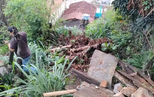 10 pessoas ficam desalojadas após casa desabar com chuva na Bahia