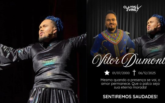 Ator morre após sofrer mal súbito durante musical em São Paulo