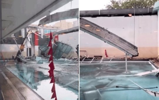Fortes chuvas em São Paulo derruba teto de academia e duas pessoas ficaram feridas