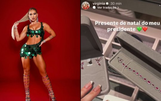 Virgínia mostra presente valioso que ganhou do presidente da Grande Rio: 'Presente de Natal'