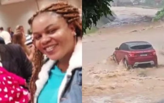 Casal e bebê morrem após carro ser levado pela correnteza durante ciclone