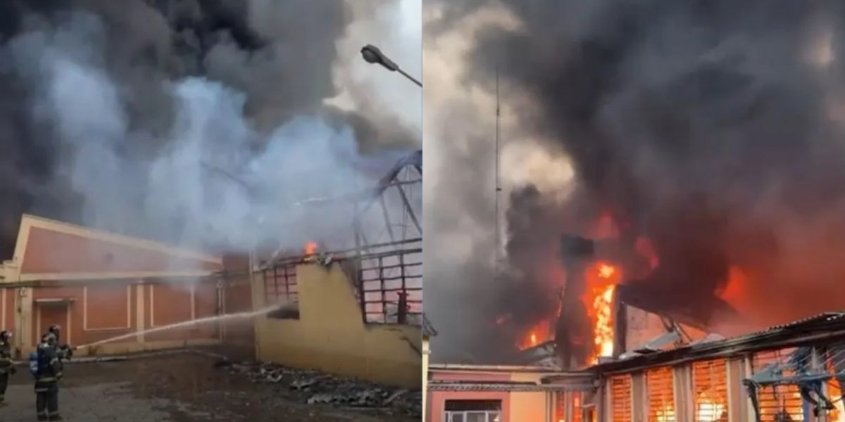 Incêndio atinge loja de flores artificiais na Mooca e mobiliza bombeiros em São Paulo