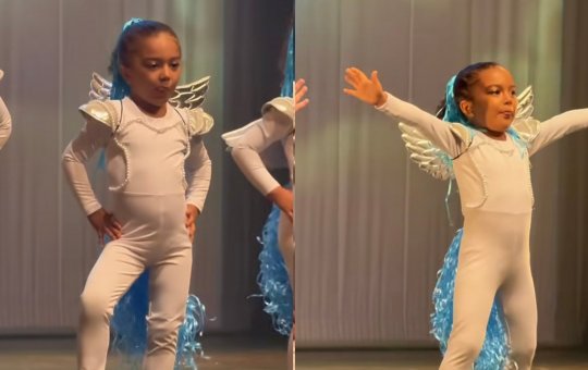 Léo Santana se emociona durante apresentação de dança de Liz