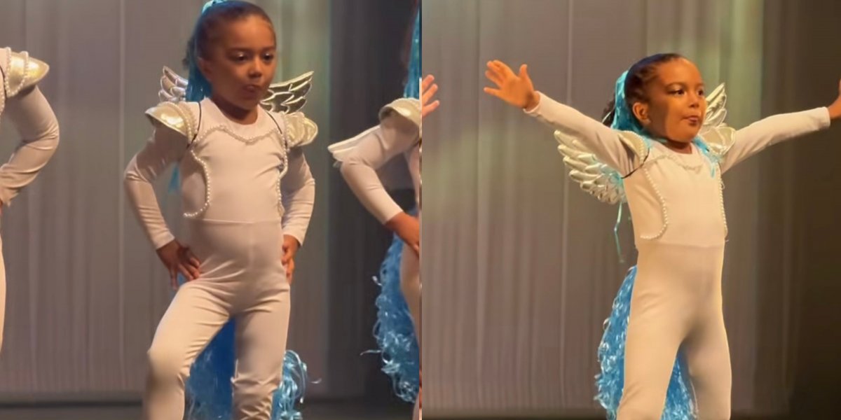 Léo Santana se emociona durante apresentação de dança de Liz