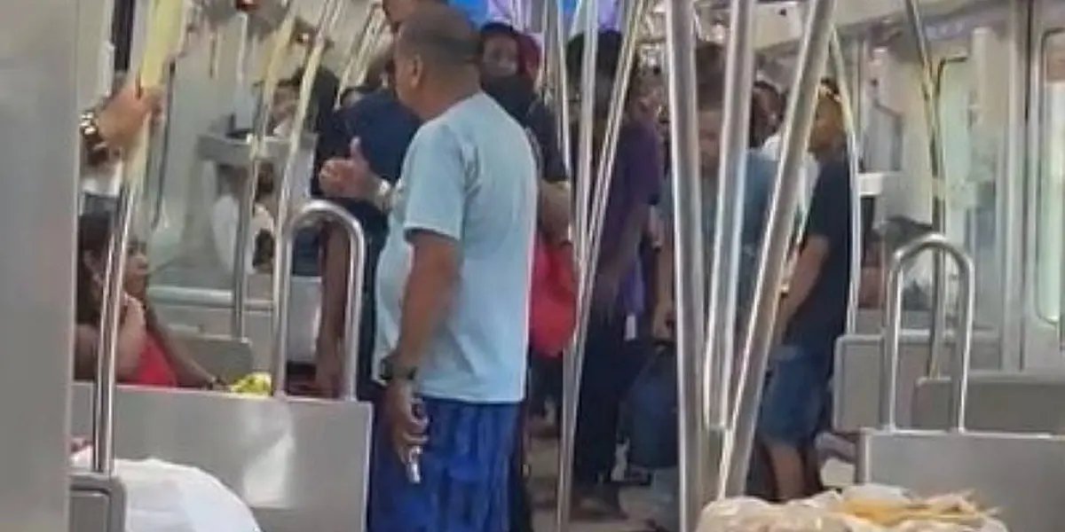 Após desentendimento, policial reformado puxa arma em vagão de metrô de Salvador e deixa passageiros assustados