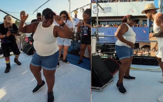 Mãe de Tony Salles samba com o filho, encanta fãs e viraliza nas redes