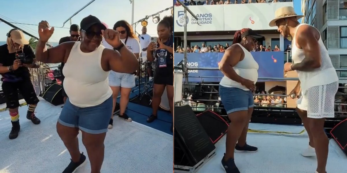 Mãe de Tony Salles samba com o filho, encanta fãs e viraliza nas redes