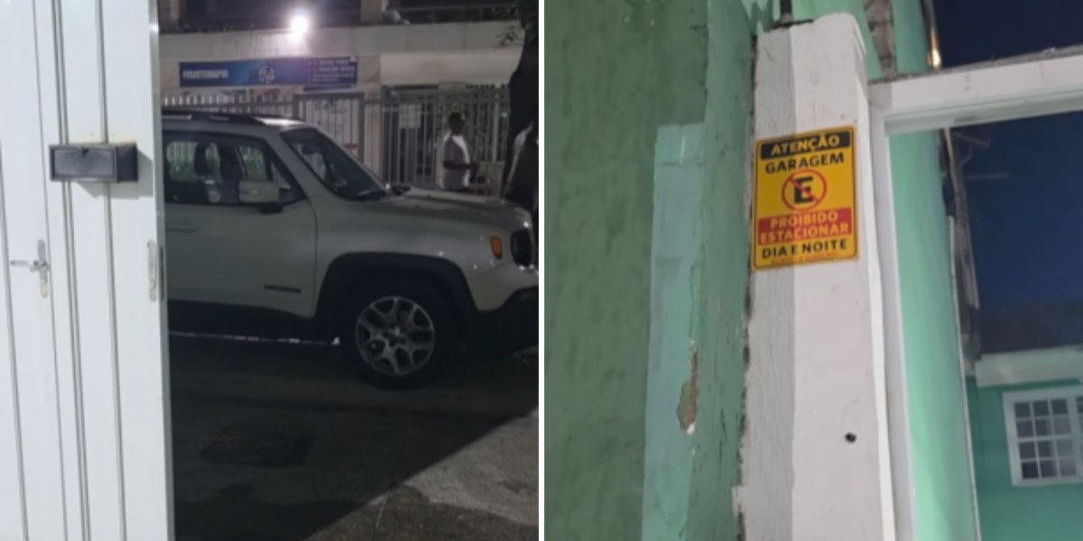 Morador da Barra precisa pedir táxi para sair de casa após um carro parar em frente a garagem