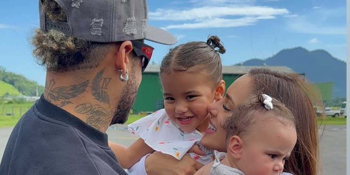 Após viagem romântica, Neymar e Bruna Biancardi reencontram as filhas Mavie e Mel