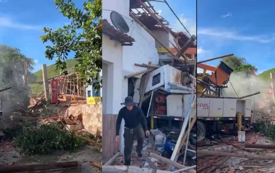 Caminhão invade casa e deixa cinco mortos na zona rural de Palmeiras, na Chapada Diamantina