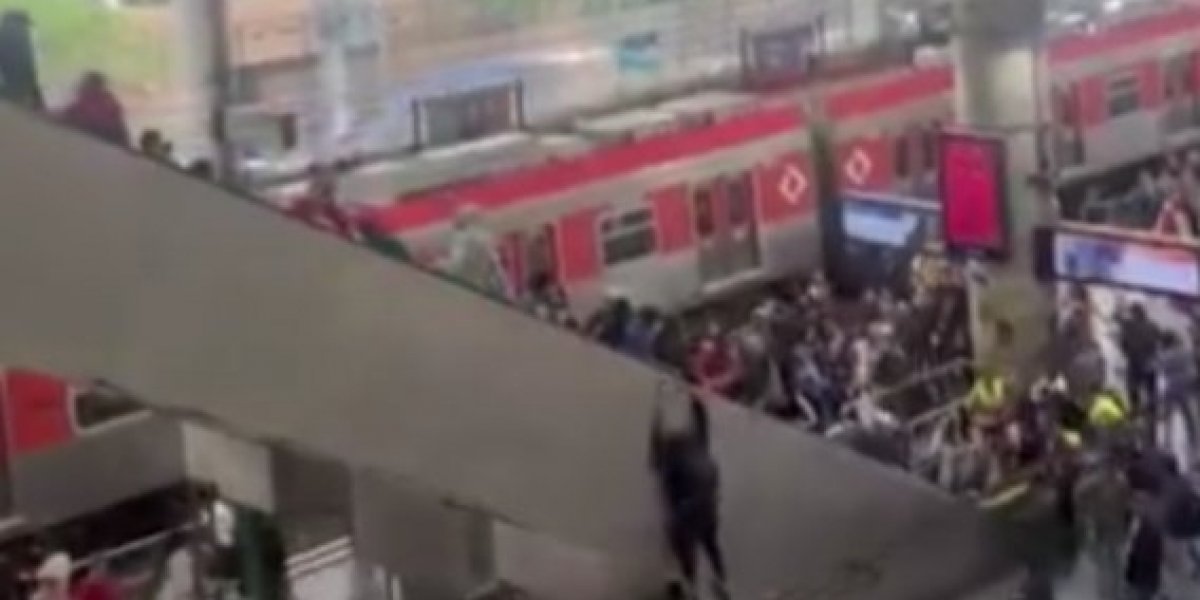 Acidente em escada rolante deixa 13 pessoas feridas na estação do Brás em São Paulo