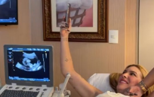 Lore Improta mostra ultrassom do segundo filho em vídeo com Léo Santana: 'Está enorme'