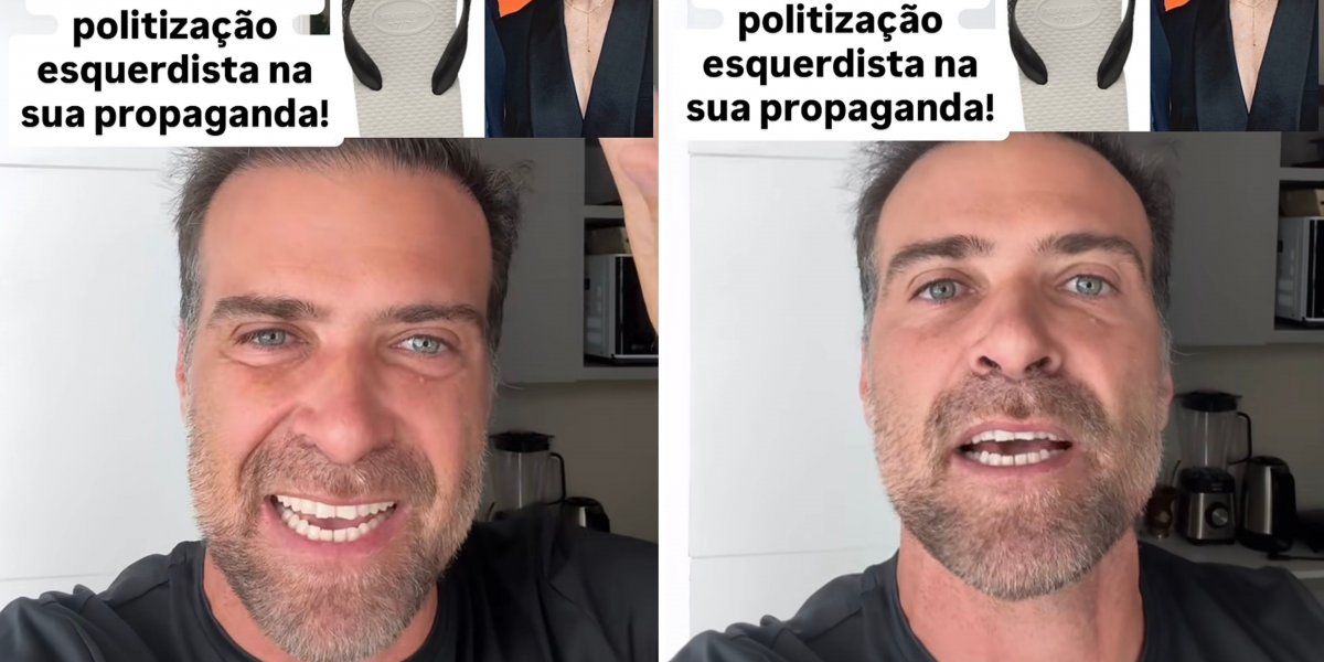 Ex-repórter da Globo se revolta com propaganda da Havaianas e joga sandálias no lixo: 'Eu nunca mais vou usar'