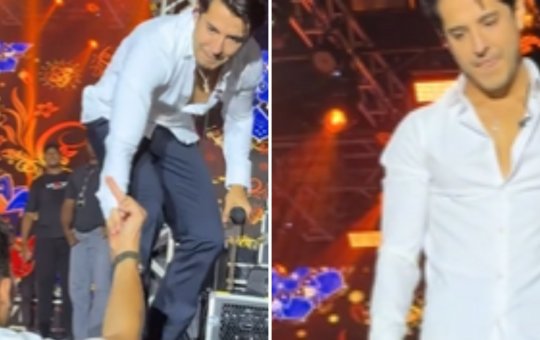 Kevi Jonny é enganado por fã em plateia e reage: 'você é palhaço?'