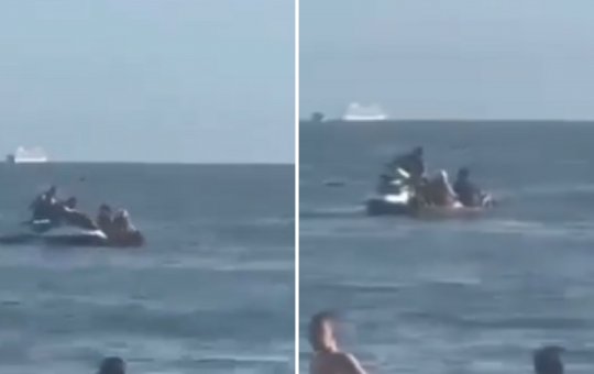 Casal é assaltado dentro do mar por dupla em moto aquática