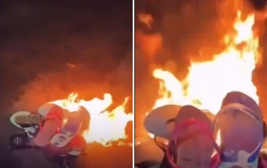 Apoiadores da direita queimam diversos pares de Havaianas em boicote a marca