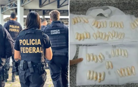 Homem é preso em aeroporto após engolir 80 cápsulas de cocaína