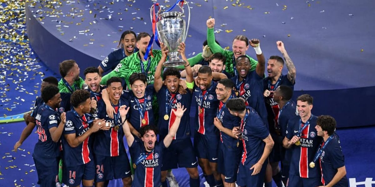 O Paris Saint-Germain foi campeão da Liga dos Campeões e de outros cinco títulos em 2025