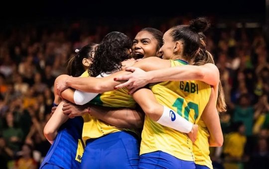 Seleção feminina é destaque no ranking mundial de vôlei em 2025