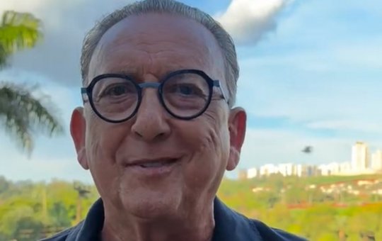 Galvão Bueno se pronuncia após internação no Natal e detalha recuperação: "Vou fazer repouso"