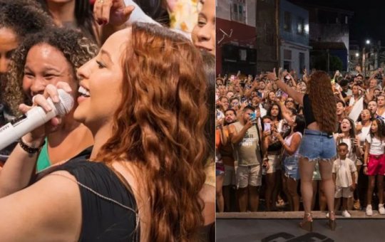 Mari Fernandez surpreende público e faz show surpresa em bar de Salvador