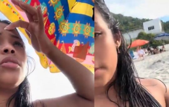 Jovem é abordada por esposa que pede para se retirar da praia: "Meu marido não para de te olhar"