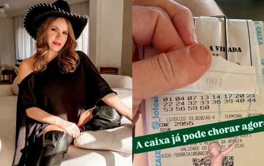 Paulinha Leite acerta quina da Mega da Virada e comenta: "A Caixa já pode chorar"