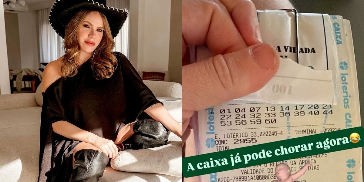 Paulinha Leite acerta quina da Mega da Virada e comenta: "A Caixa já pode chorar"