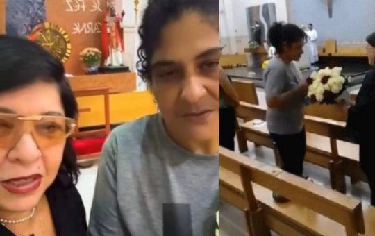 ‘A gente quer justiça’, afirma Roberta Miranda em missa por mulher morta após ser arrastada em SP