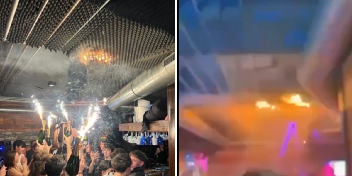 Faíscas em garrafas de champanhe podem ter causado incêndio em bar na Suíça