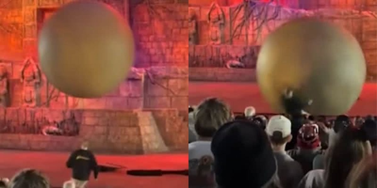 Funcionário da Disney salva público ao se colocar na frente de bola de 180kg