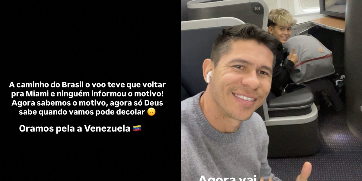 Voo de jogador do Vitória que vinha dos Estados Unidos tem que retornar após ataques à Venezuela