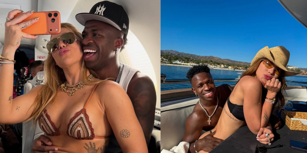 Virginia faz postagem romântica para seu namorado, Vini Jr.: 'Sou feliz com você'