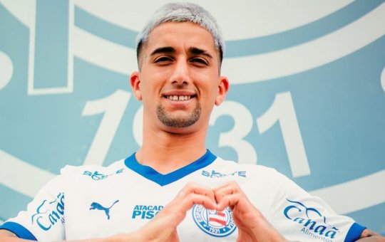 Bahia anuncia Cristian Olivera, atacante uruguaio ex-Grêmio, como primeiro reforço de 2026