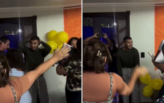 Jovem abandonado em trilha é recebido com festa por familiares após receber alta