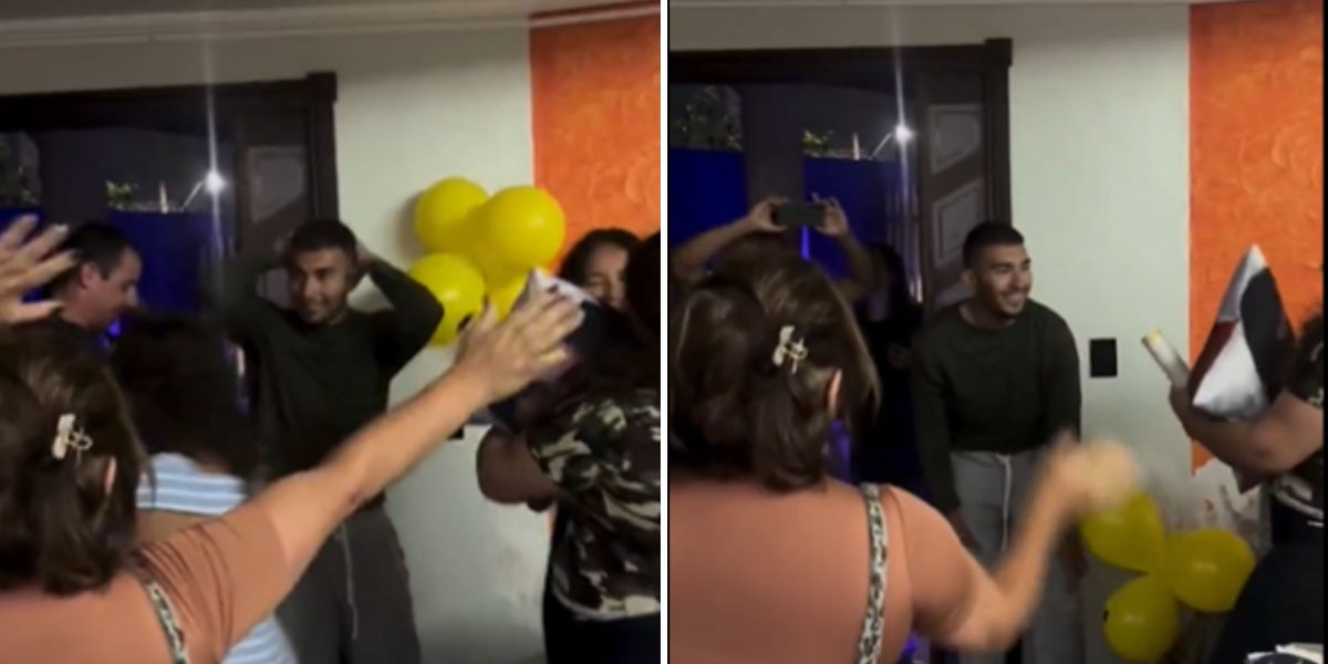 Jovem abandonado em trilha é recebido com festa por familiares após receber alta