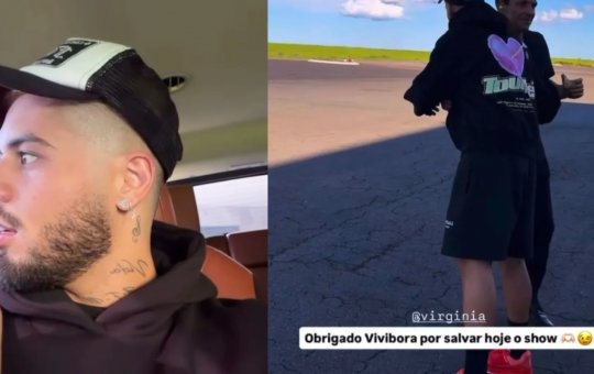Avião de Zé Felipe sofre pane e cantor segue viagem em jatinho de Virgínia: “Obrigado, Vivíbora” 