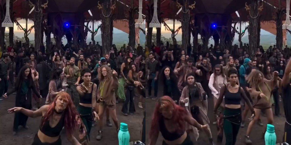 “The Walking Diamantina”: dança inusitada chama atenção em festa na Chapada