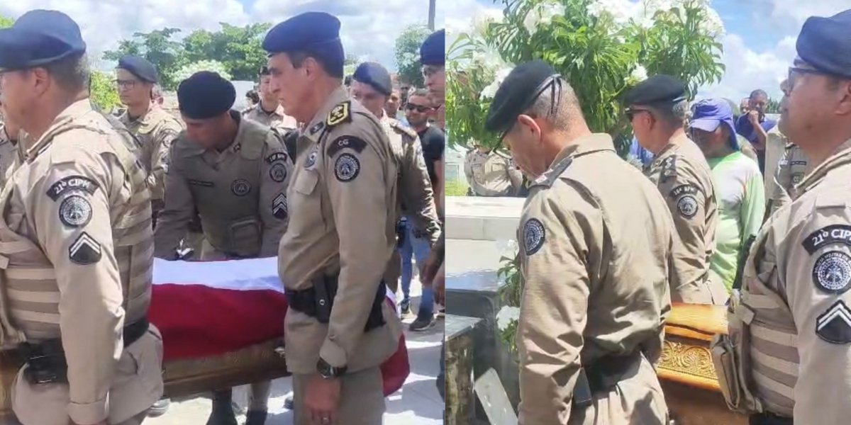 Corpo de policial morto durante confronto é enterrado na Bahia