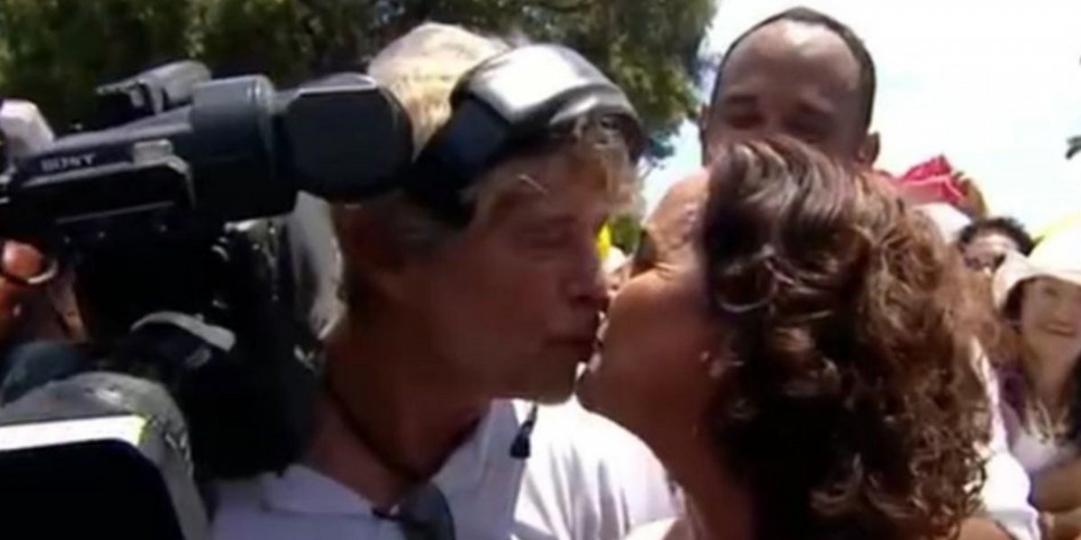 Após 28 anos, Andrea Silva e marido cinegrafista voltam a trabalhar juntos e momento viraliza