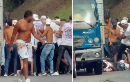 Homem é espancado por integrantes de torcida organizada do Bahia em Salvador