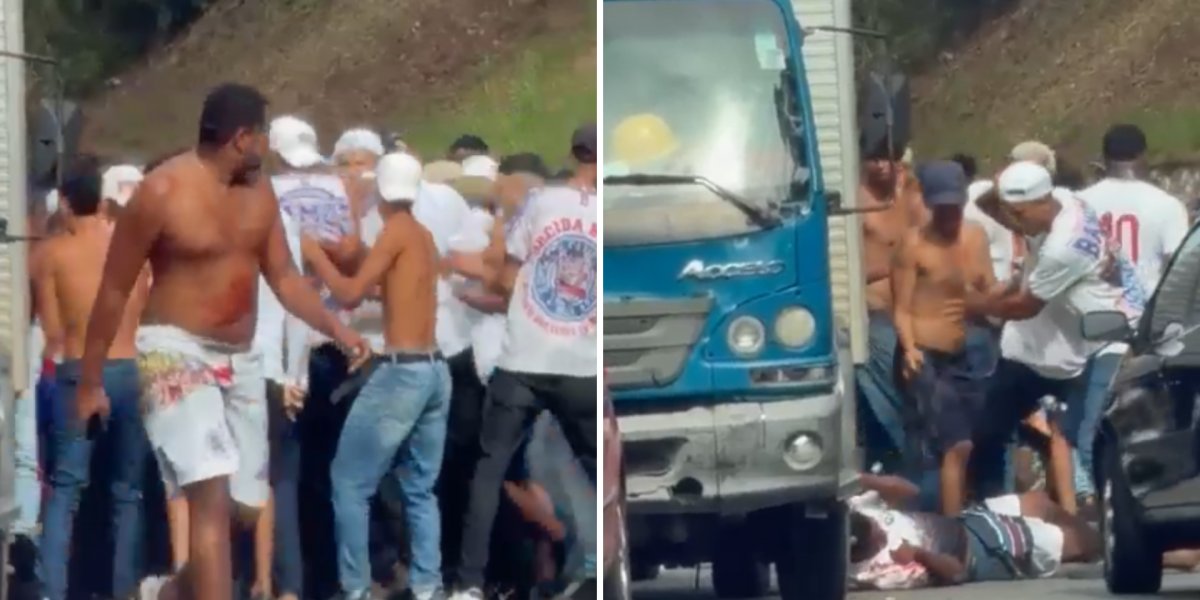 Homem é espancado por integrantes de torcida organizada do Bahia em Salvador