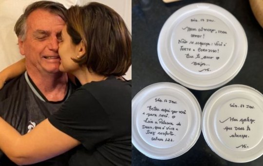 Michelle publica fotos das marmitas que levou a Bolsonaro na Papudinha