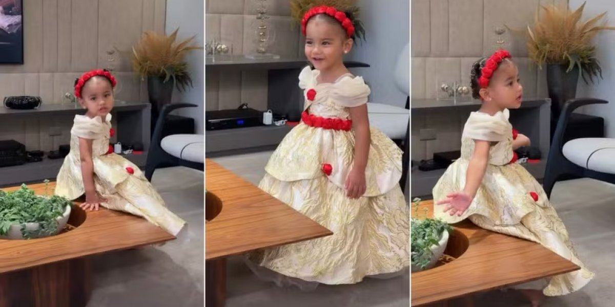 Mavie, filha de Neymar e Bruna Biancardi, encanta internautas cantando “A Bela e a Fera”