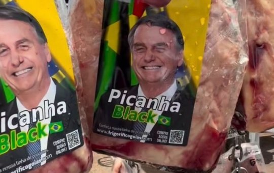 Dono de frigorífico leva picanha para os participantes da caminhada da liberdade