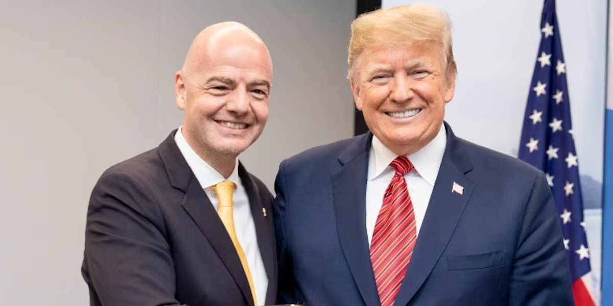 Infantino e Donald Trump