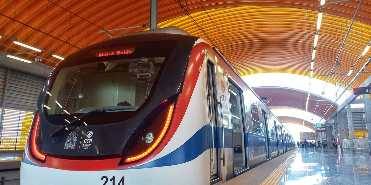 Metrô de Salvador vai funcionar sem parar de sábado ao final de segunda-feira (26)